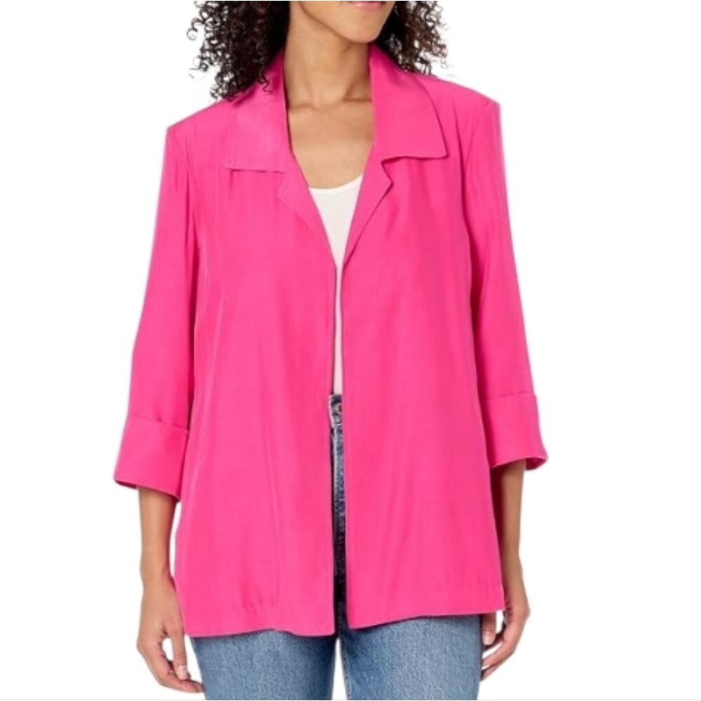 Multiples Bright Pink Career Blazer Suit Jacket